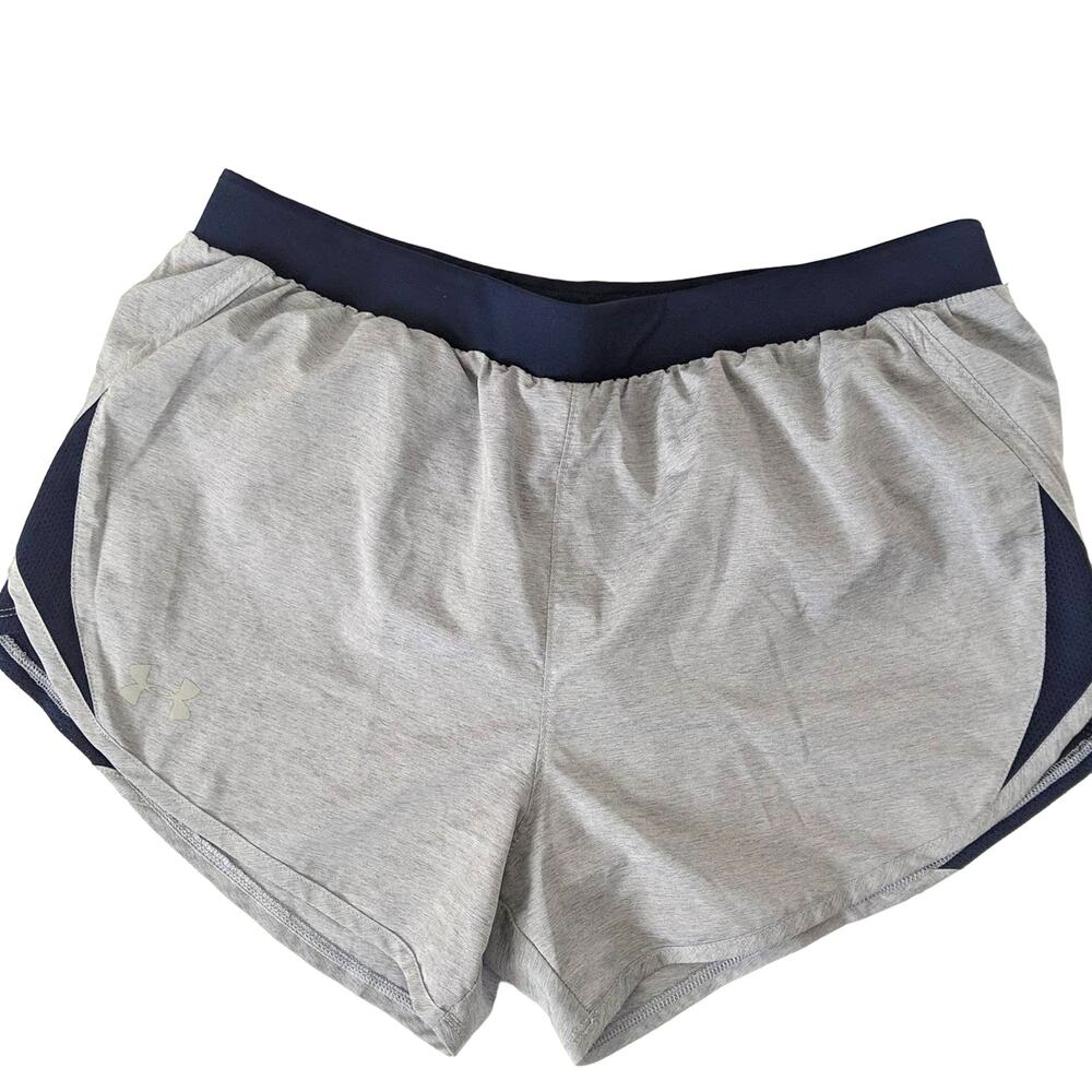 Under Armour Shorts Blue Grey Womens‎ Medium Running Gym Workout Short